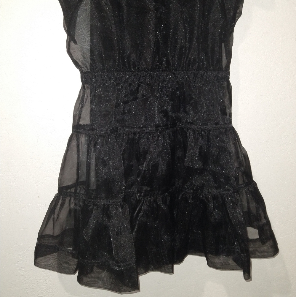 NWT JONATHAN SIMKHAI Monique Sheer Mini Dress - Picture 7 of 12